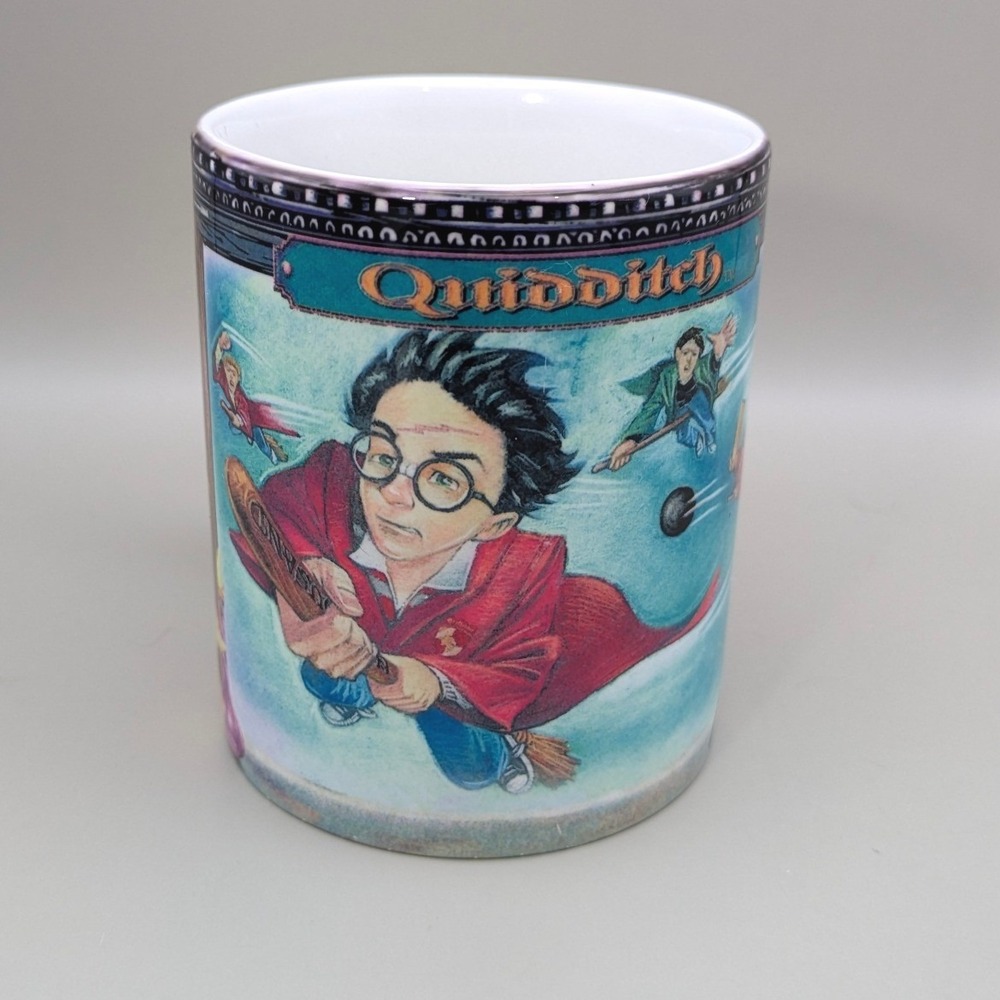 Vintage Harry Potter and the Sorcerer's Stone‎ Quidditch Coffee Mug 2000